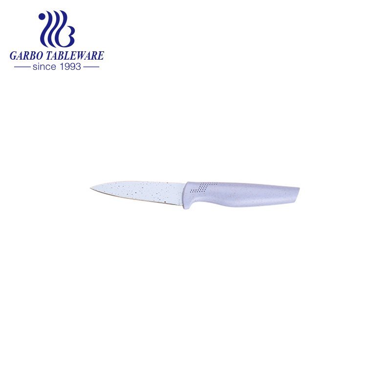 China Manufacturer Environmental-friendly Pending Kitchen Paring Knife With Wheat Straw Hand