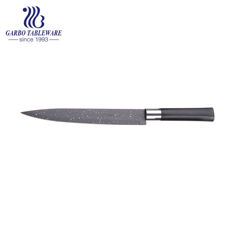 Großhandel Fabriklieferant Customzied Color Logo Pending Black Professional Kitchen Slicer Messer