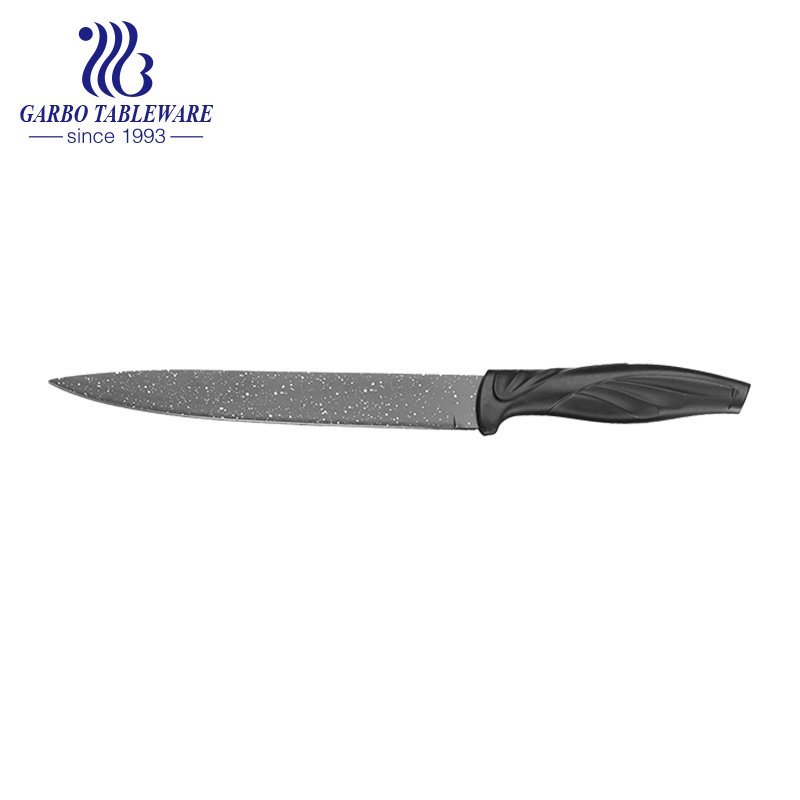 Wholesale Factory Supplier Customzied Color Logo Pending Black Professional Kitchen Slicer Knife