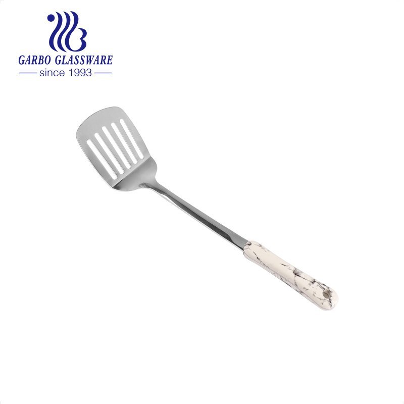 Marble Handle Designs Stainless Steel Kitchen Utensil Set Stainless Steel Ladles for Soup Big Large Spoon
