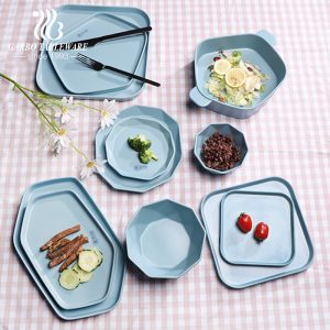 Durable melamine serving platters multipurpose for home kitchen daily used BPA free trays