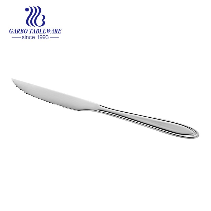 Stainless Steel Sharp Blade Flatware Serrated Steak Knife