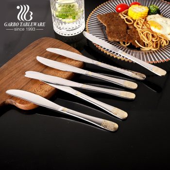 Middle East Hot Selling PVD Plating 18/2 Stainless Steel Dinner Knife