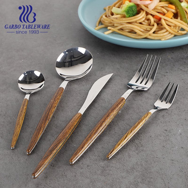 Custom Garbo China Reusable Silver Or Golden Stainless Steel Fork  With Mirror Polished and Dishwasher Safe