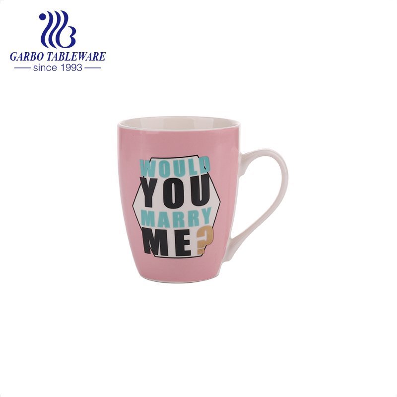 Branco de design personalizado de impressão Caneca de água de cerâmica canecas de bebida de porcelana New bone china bebidas de alta qualidade ware