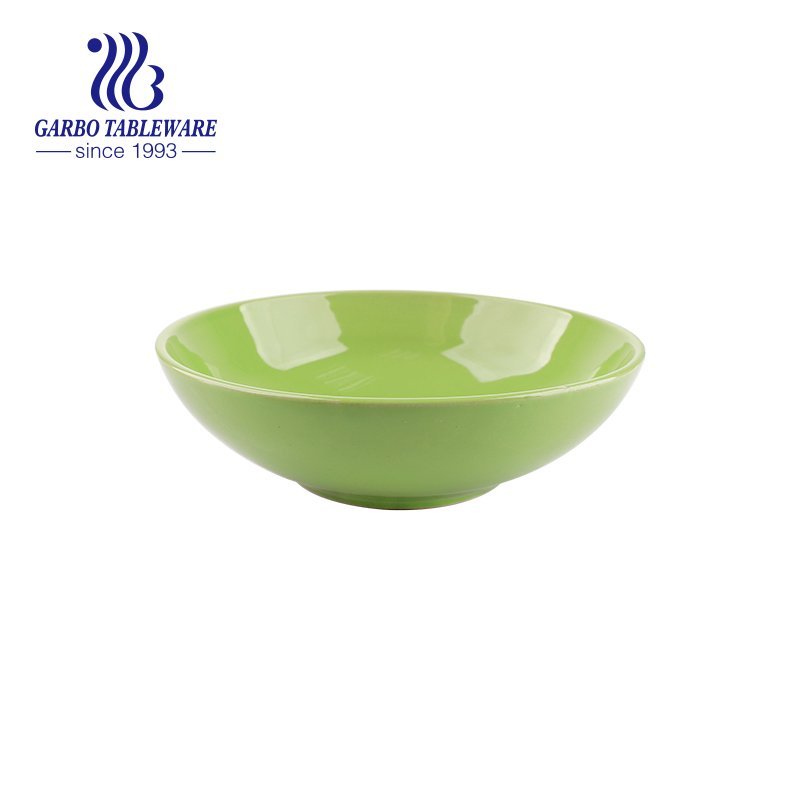 850ml ceramic bowl with outside flower decal for wholesale