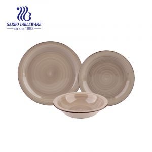 high quality gray hand painting stoneware dinner set