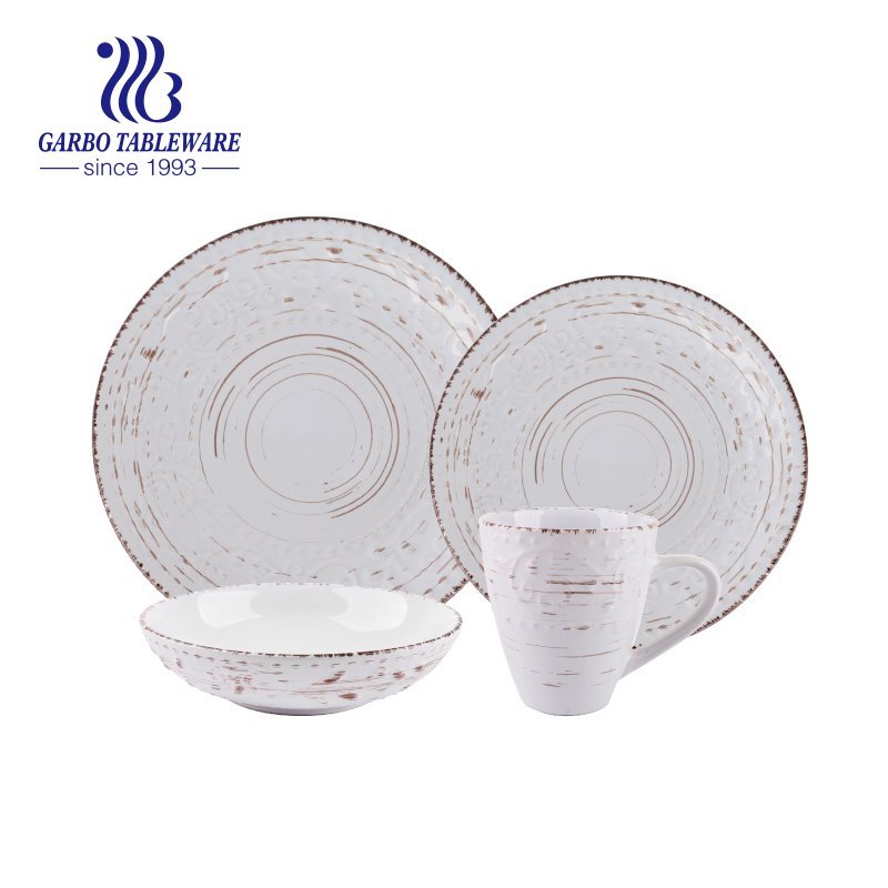 Conjunto de jantar de porcelana 16pcs alto fogo