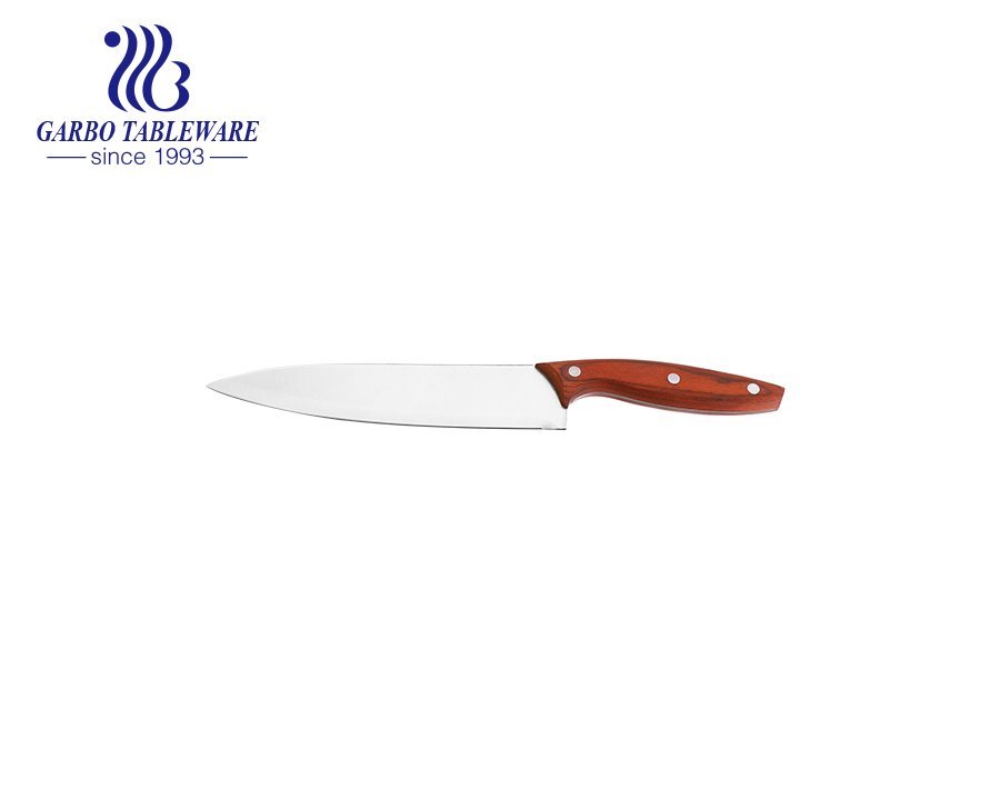 أدوات مائدة عملية عالية الجودة كلاسيكية 420 سكين طاه محترف من الفولاذ المقاوم للصدأ
