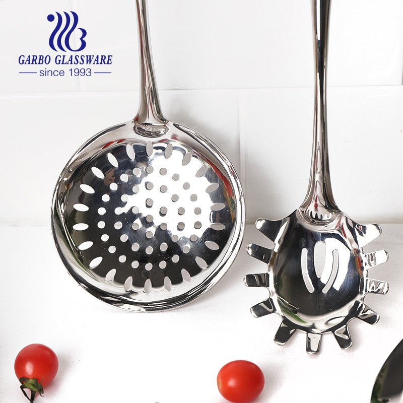 Conjunto de utensílios de cozinha de aço inoxidável antiaderente 201 ss polonês espelho conjunto de utensílios de cozinha conjunto de utensílios de cozinha