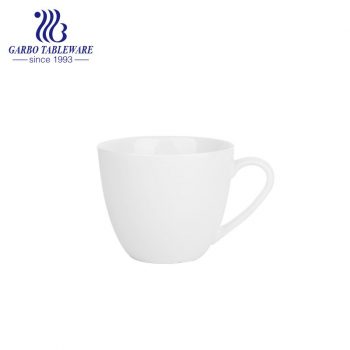 Logotipo personalizado com impressão de caneca de cerâmica branca clara para beber café expresso canecas com alça clássica xícaras de porcelana novas xícaras de porcelana de osso