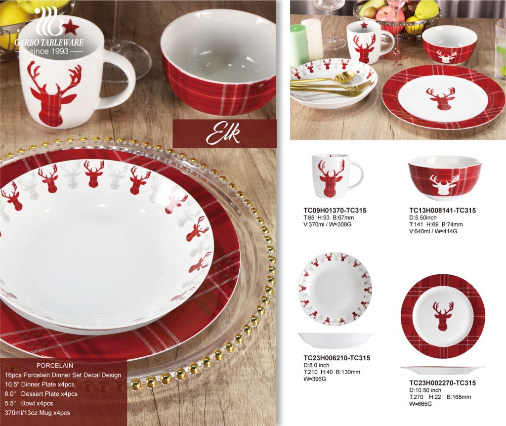 Nouvelle vaisselle en porcelaine design