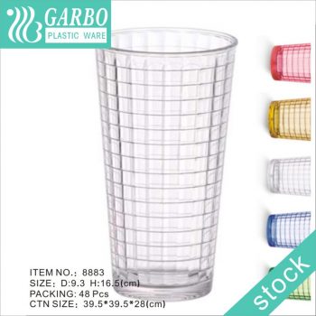 Projeto de grade popular copo de cerveja highball de 22 oz policarbonato transparente