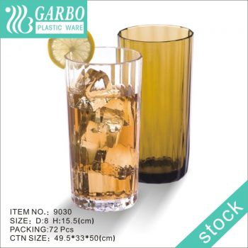 Plasticware 500ml transparent polycarbonate highball drinking glass cup