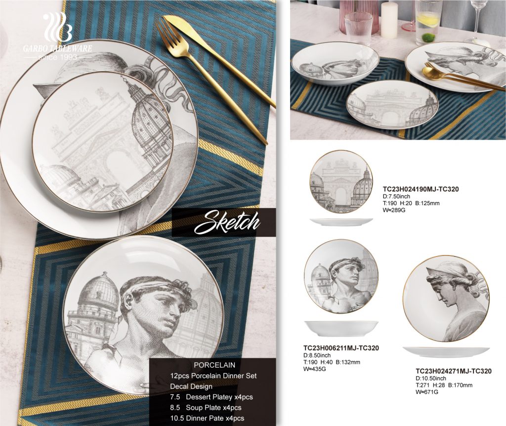Garbo Top sale 12-16-20pcs porcelain dinner set Garbo Top sale 12-16-20pcs porcelain dinner set