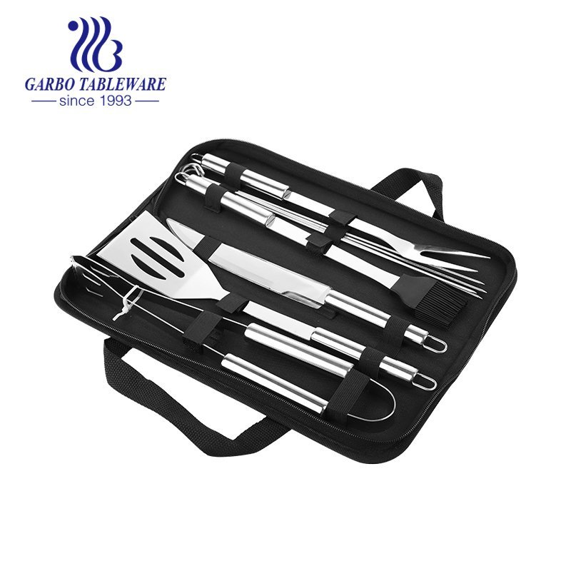 16″ Extra long Grill Tools Set of 3 BBQ Tool Set Heavy-duty Barbecue Grilling Accessories Stainless Steel Spatula, Fork, Tong