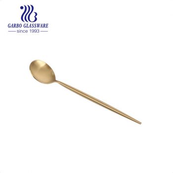 Factory High quality golden plating Portugal style 304SS stainless steel dinner spoon for sale