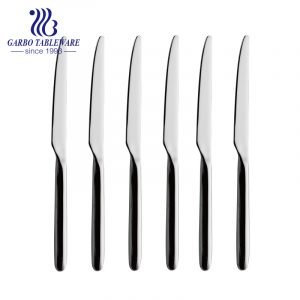 Basics stainless steel dinner knives with round edge dishwasher safe