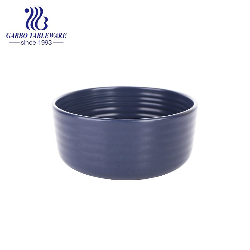 290ml stoneware bowl with color glazed and cylinder shape for wholesale