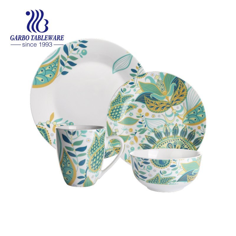 New grape design porcelain round shape dinner set