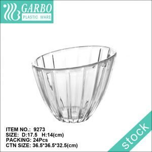 Classical unbreakable mixing salad fruit plastic bowl with engraved strain pattern for home table use