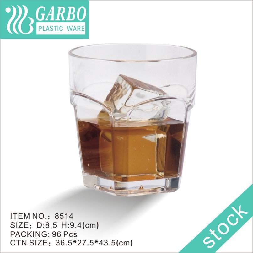 300ml durable whiskey polycarbonate drinking cup