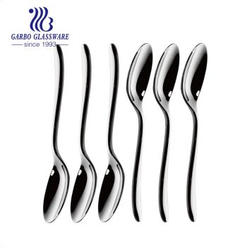Luxury silverware brass korean stainless steel 304 coffee tea dinner spoons – 6pcs set