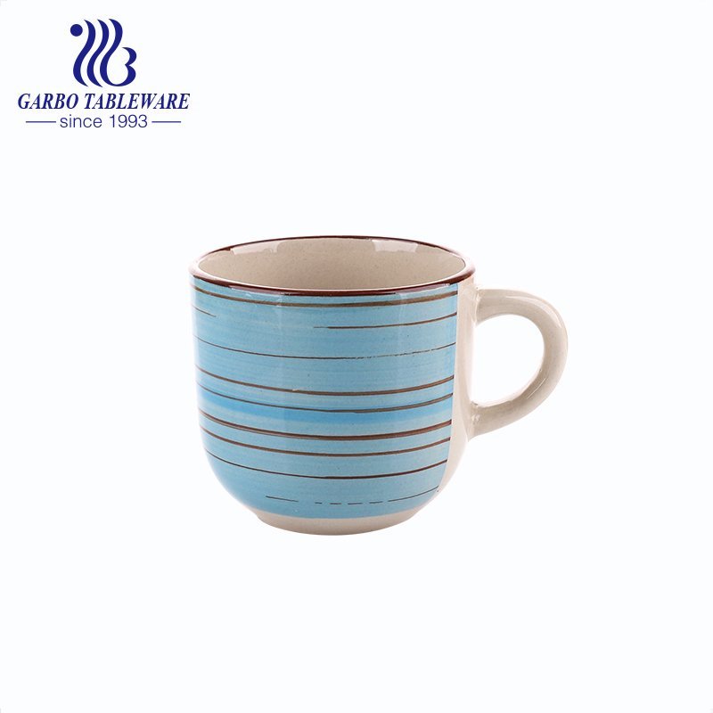 Strengthen porcelain leaf shape print color ceramic water mug European design china table drinking mugs for gift shop