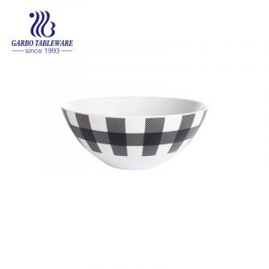 850ml ceramic bowl with outside flower decal for wholesale