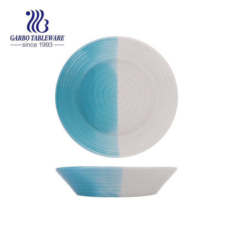 Unique lovely deep heart shape porcelain dessert plate for couples gift