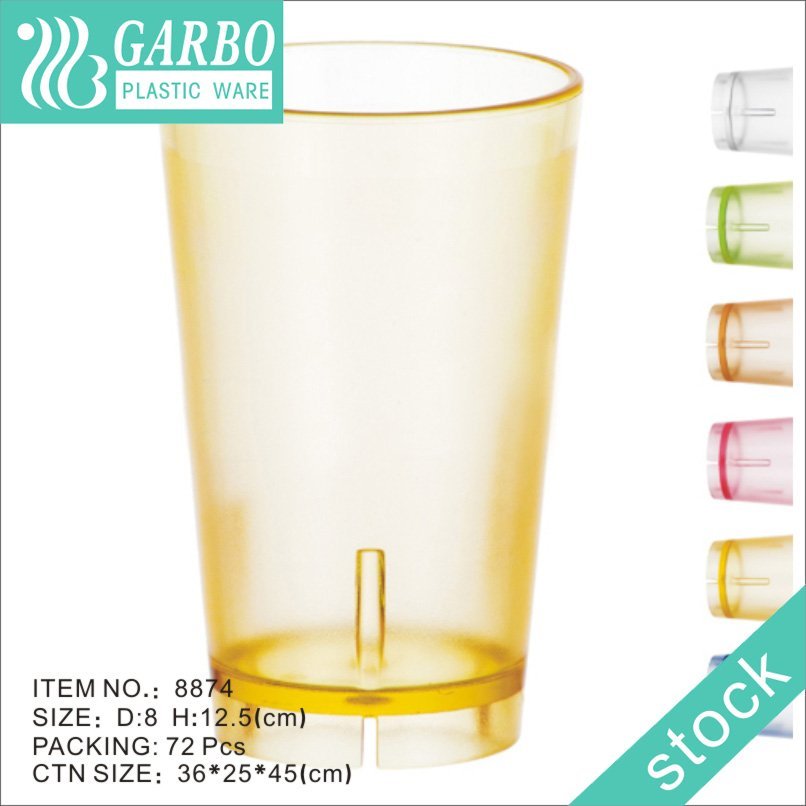 clear pink polycarbonate tumbler