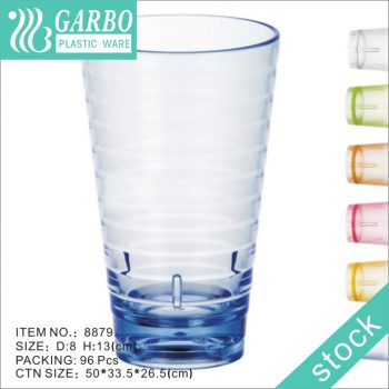 Verres à bière en plastique incassables uniques en polycarbonate de 12 oz en gros