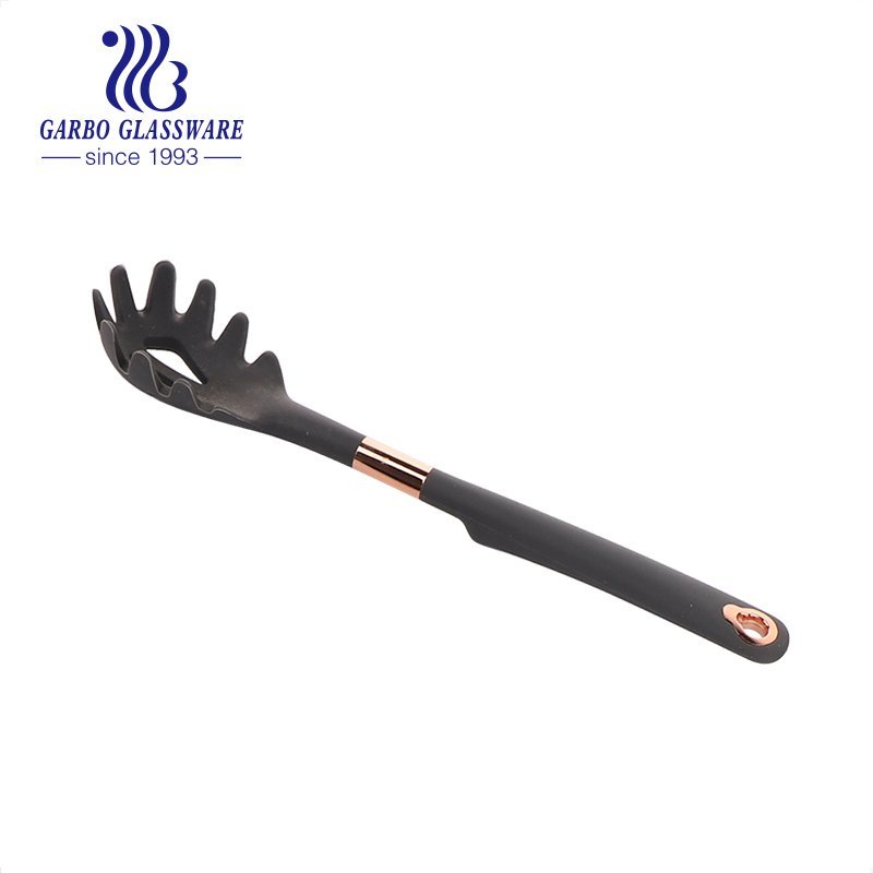 Dishwasher Safe Kitchen Spatulas Non-stick Silicone Solid Turner Titanium Gold Plating handle