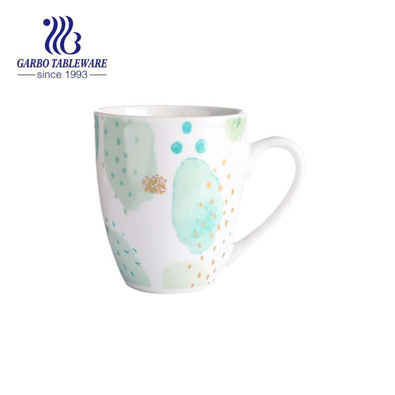 Print porcelain coffee mug with printing saucer drinking set tea mugs sets cermaic cup new bone china drink ware