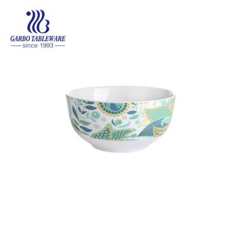 Noodle bowl 640ml 5.5′ with green style decal for bar and restaurant