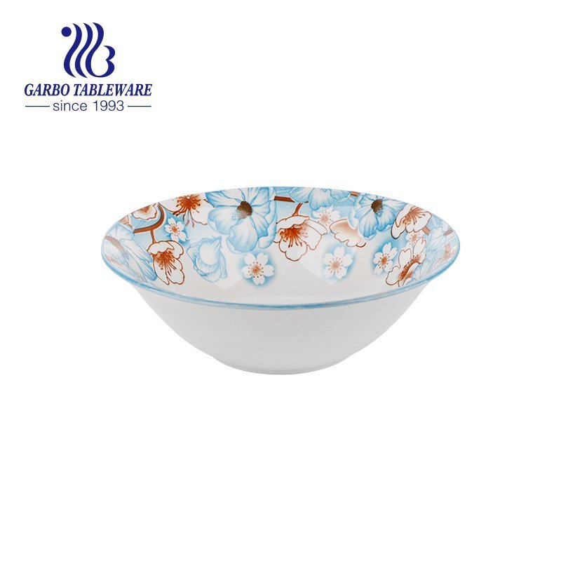 Factory promotion custom decor food grade 6inch ceramic salad bowl