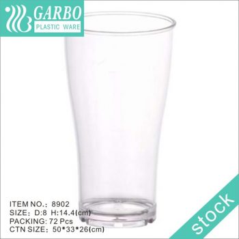 Promotion factory price tall 450ml beer drinking polycarbonate cup