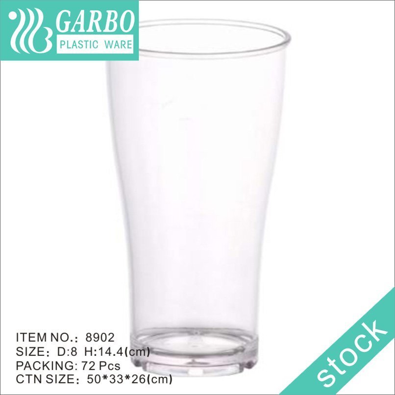 كوب شرب ماء بولي كربونات شفاف 18 أونصة 500 مل من Garbo Factory