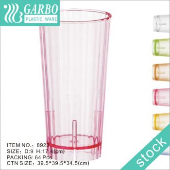 Copo de vidro de cerveja PC transparente alto 660ml/23oz para restaurantes, bares, festas