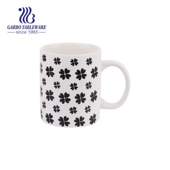 325ml cheap price classic model ceramic mug with decal design porcelain mug