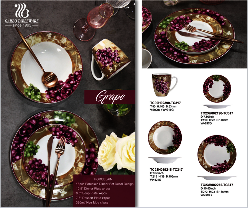 Garbo promotion for hot selling ceramic dinnerware in March