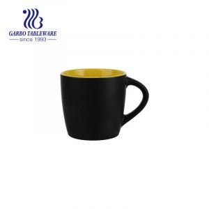 Double side color glaze creative ceramic coffee mug porcelain drink ware stoneware drinking mugs small cup set for office