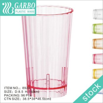 Großhandel 17 Unzen Polycarbonat Glas Bierbecher mit rosa Farbe