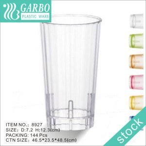 Promotion Clear Drinkware Dishwasher Safe Plastic Cup 300ml