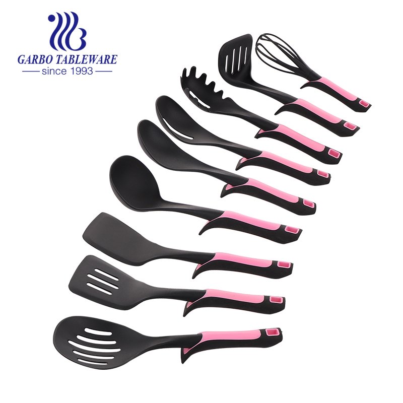 Heat Resistance Black color Nylon Whisksfor Cooking Durable Rubber Whisk