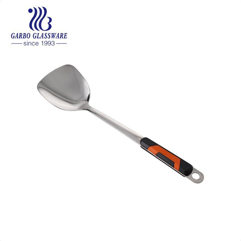 heat resistant kitchen utensil set with 201ss material cooking tools with color printed PP lid