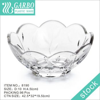 Unbreakable mini clear plastic serving bowls for home table