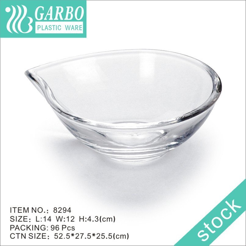 Strong transparent plastic serving bowls for snacks chips and fruits