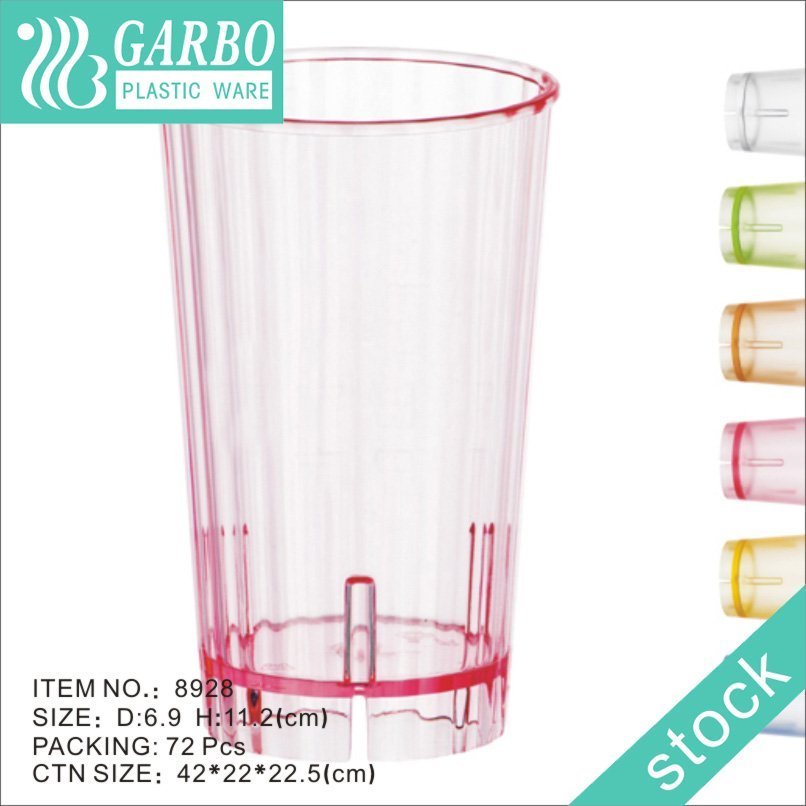 8oz water juice cup polycarbonate pink