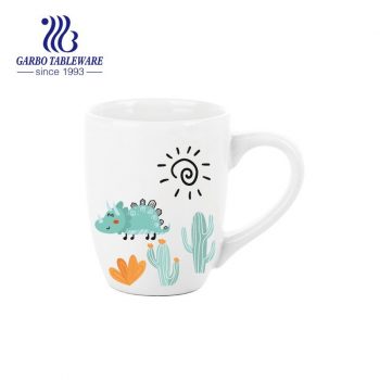 Sun print creative ceramic water mug stoneware drinking mugs set porcelain drinks tumbler with handle